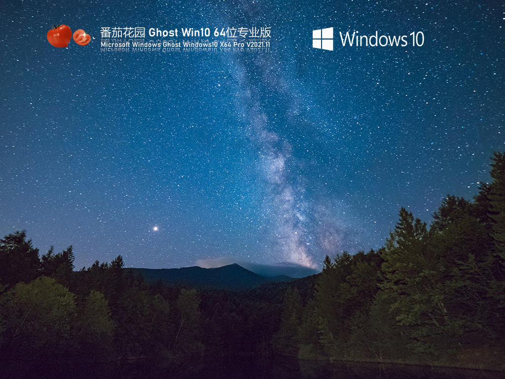 番茄花园Windows10 X64 专业版v2021.12系统下载