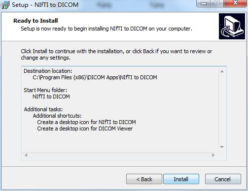 NIfTI to DICOM（图像格式转换器）