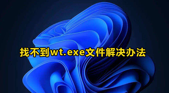 Win11找不到wt.exe文件解决办法介绍