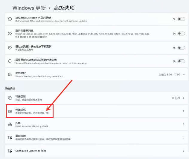 Windows11传递优化开启教程