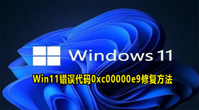 Win11错误代码0xc00000e9修复方法(错误代码0xc00000e9开不了机)