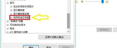 Win10启用自适应亮度选项教程