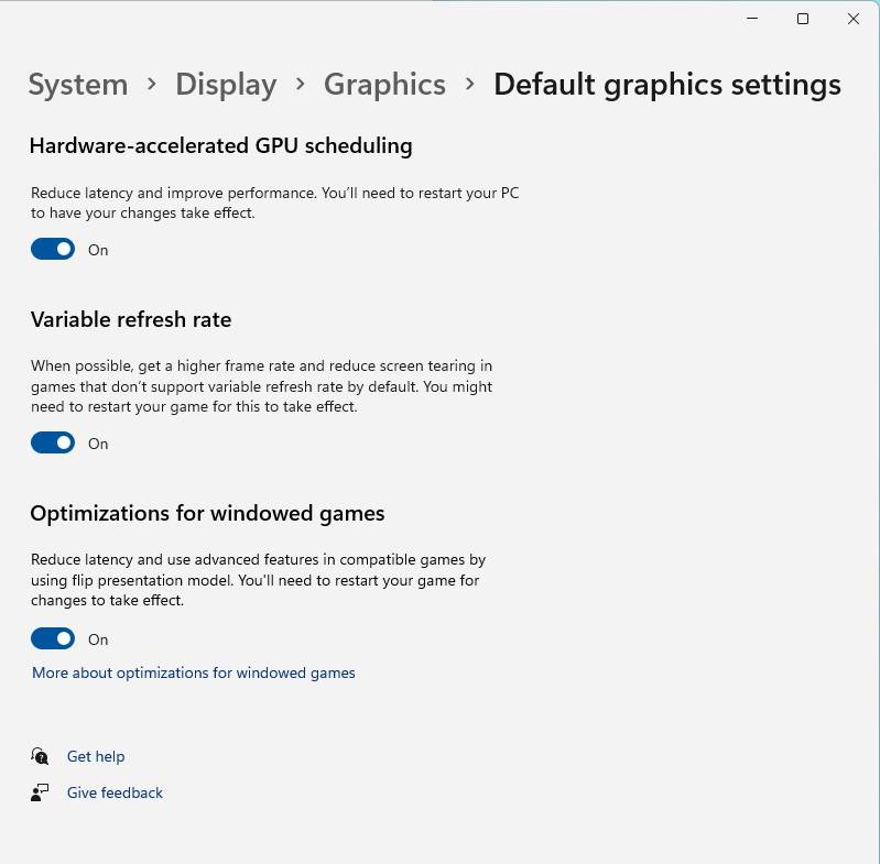 Win11提升窗口游戏性能的设置方法