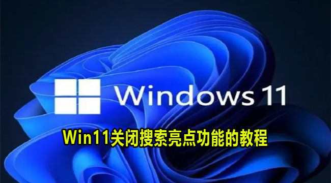 Win11关闭搜索亮点功能的教程(win11搜索推荐怎么关闭)