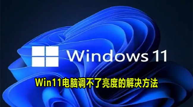 Win11电脑调不了亮度的解决方法