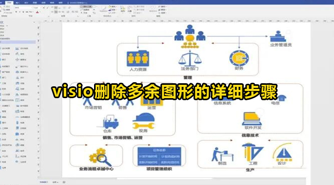 visio删除多余图形的详细步骤