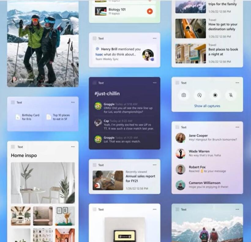 微软展示 Win11 第三方小组件，今年晚些时候到来