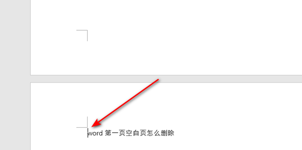 Word删除第一页空白页方法教程