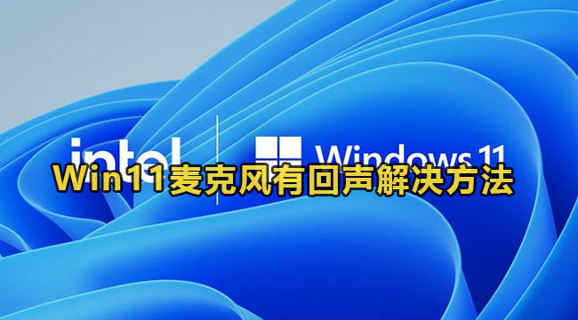 Win11麦克风有回声解决方法