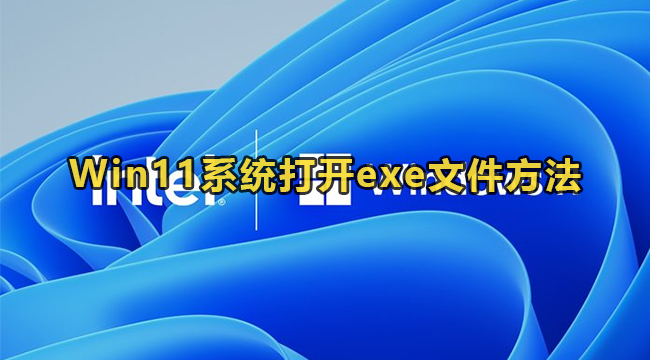 Win11系统打开exe文件方法