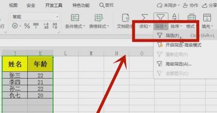 excel筛选出自己想要的数据教程