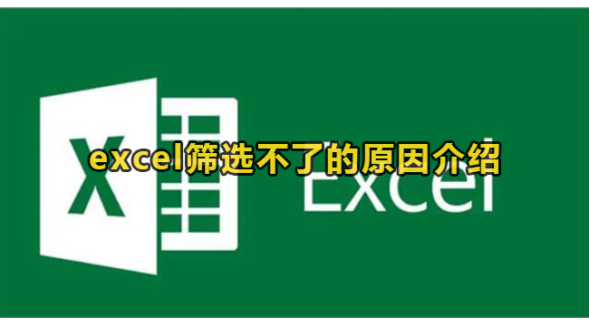 excel筛选不了的原因介绍