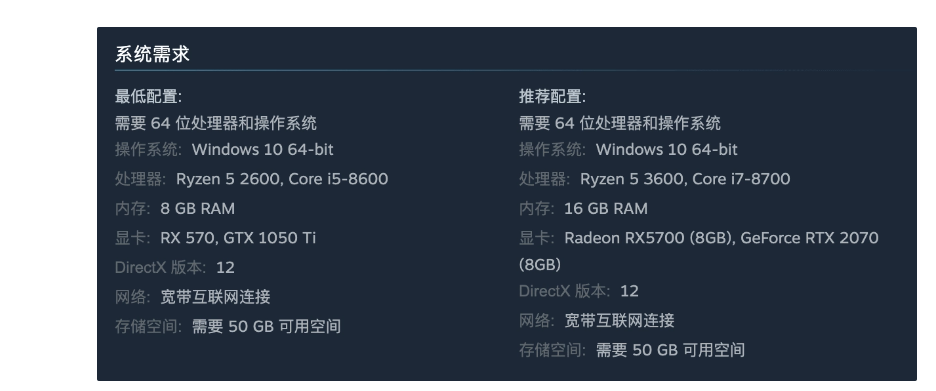 《极品飞车 22：不羁》PC 配置要求公布：1050Ti 显卡就能玩