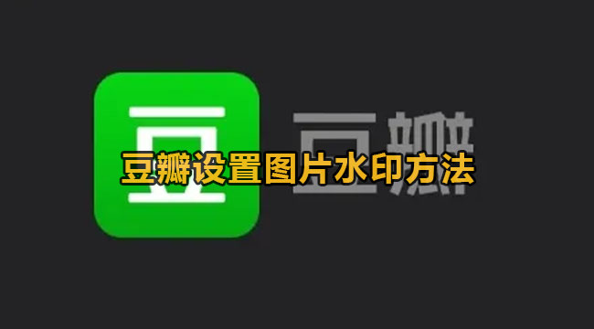 豆瓣设置图片水印方法