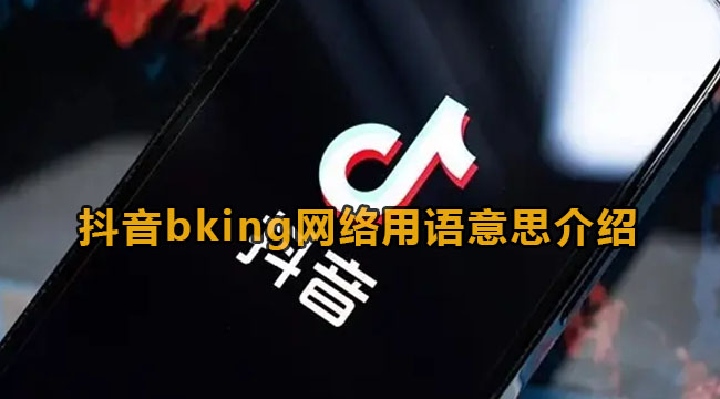 抖音bking网络用语意思介绍