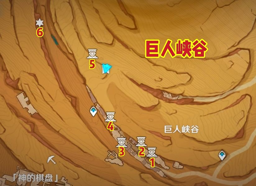 原神巨人峡谷圣章石位置介绍