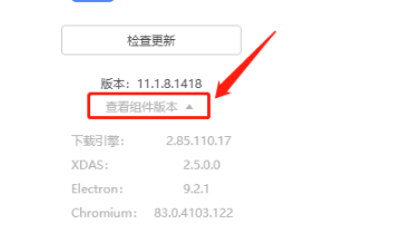 迅雷查看组件版本方法