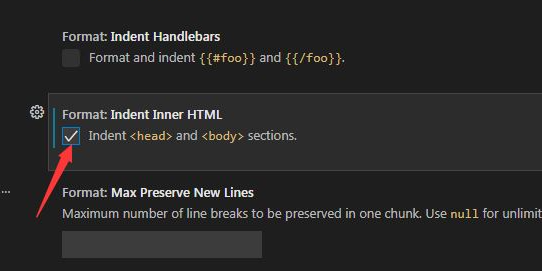 vscode缩进html格式代码的方法