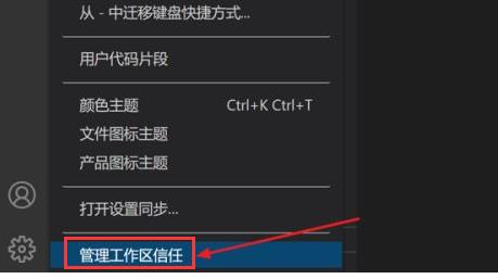 vscode打开工作区信任权限的方法