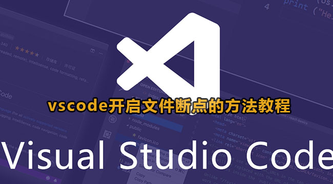 vscode开启文件断点的方法教程