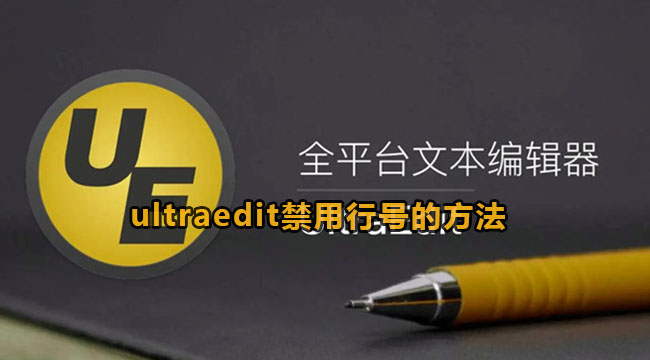 ultraedit设置禁用行号的方法