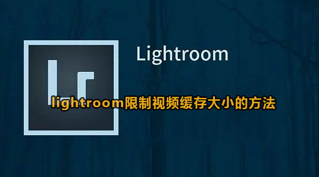 lightroom限制视频缓存大小的方法