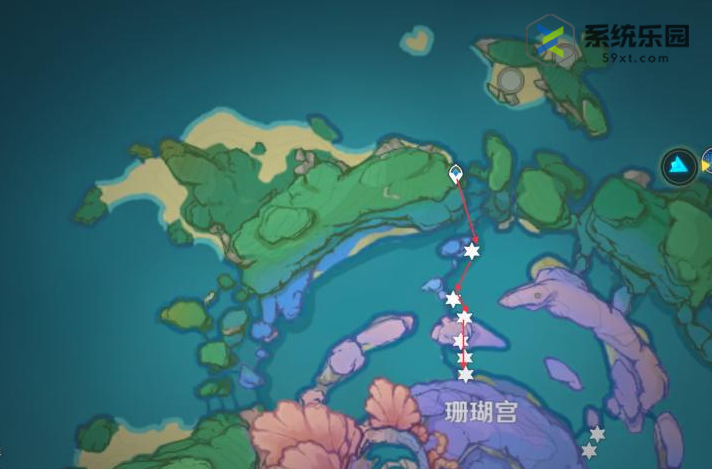 原神海祇岛珊瑚珍珠采集路线