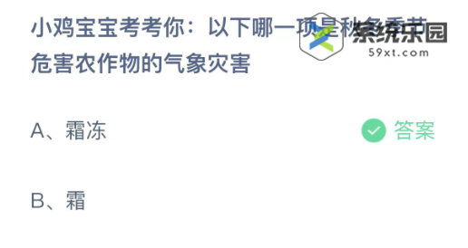 支付宝蚂蚁庄园2023年11月7日每日一题答案2