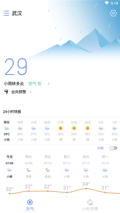 日历天气预报截图