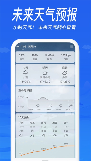 今天天气截图