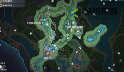 原神4.0海沫村水神瞳采集路线