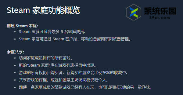 Steam家庭共享游戏类型介绍